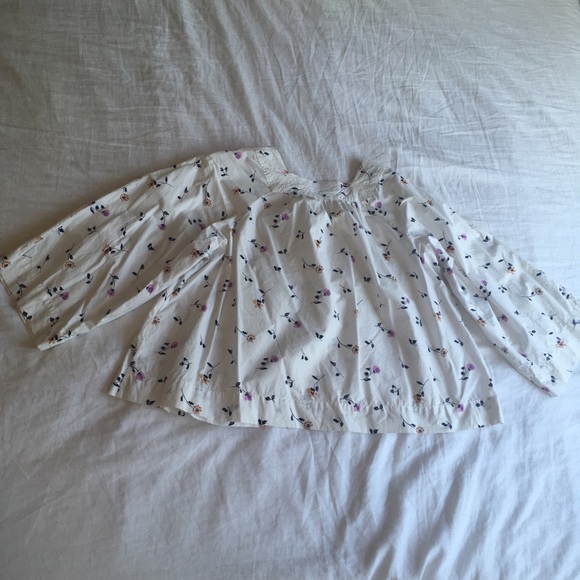 Madewell Square-Neck Top in Sweet Blossoms Medium - Picture 4 of 4